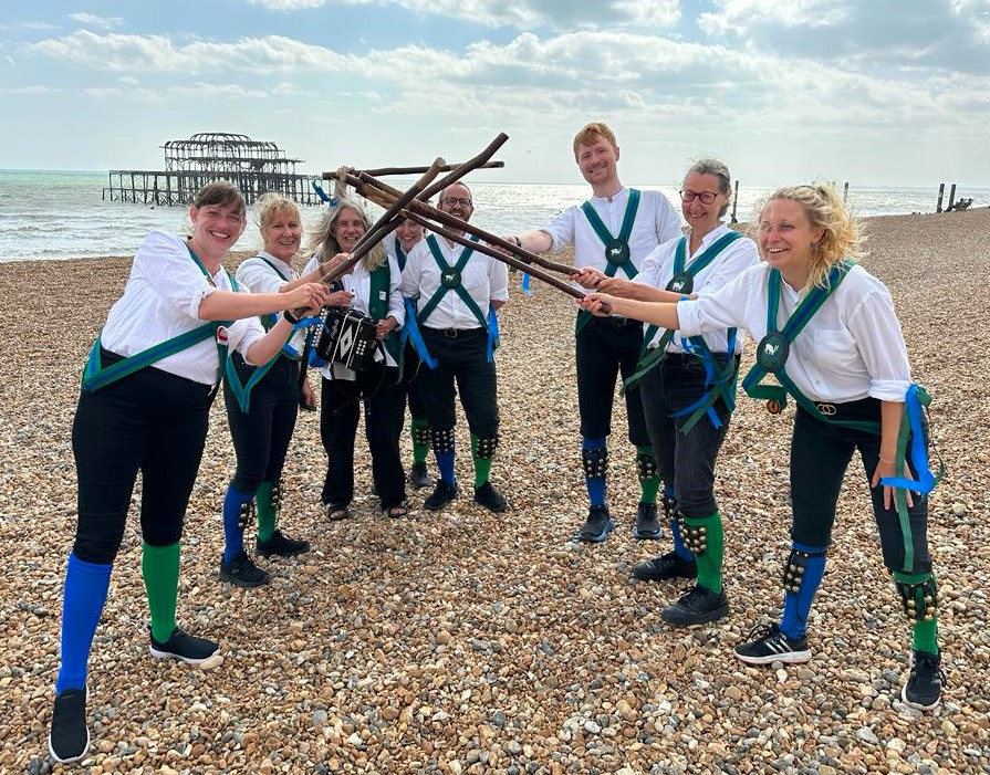 Quaggy Morris on Brighton beach